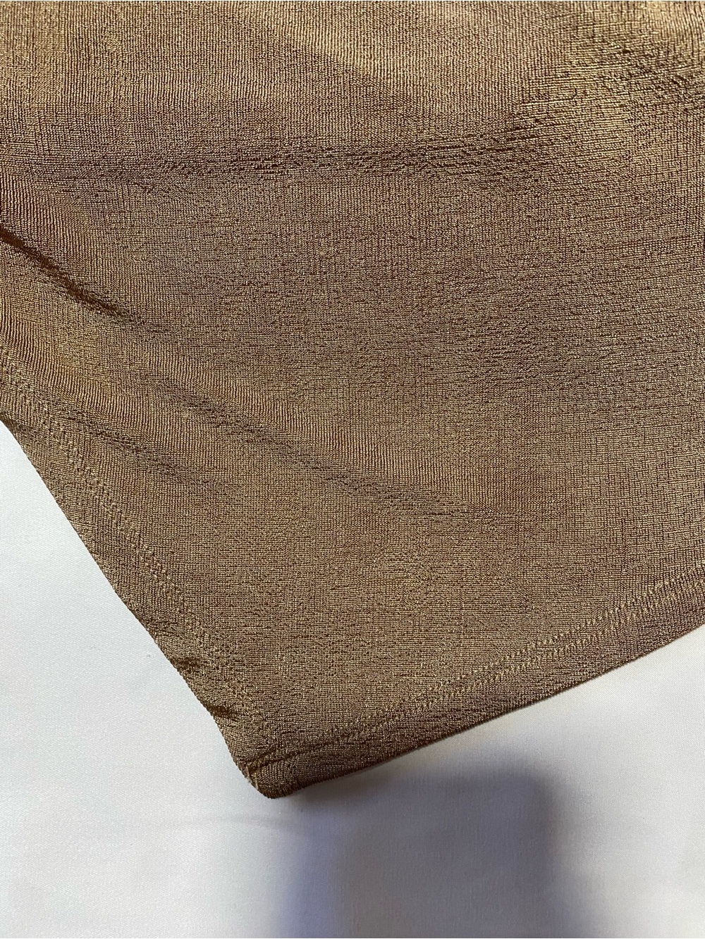 Le Lis Olive Shimmery Cowl Neck Crop Tank - Picture 4 of 6